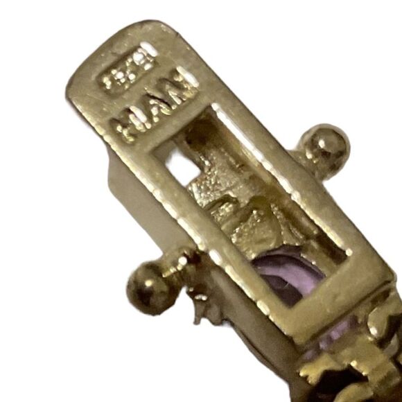 Sterling Silver Amethyst Tennis Bracelet - Picture 8 of 11